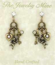 vintage victorian style chandelier earrings