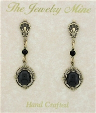 vintage Victorian style crystal fashion earrings