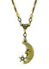 moon necklace,moon pendant