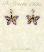 Victorian Style Butterfly Earrings