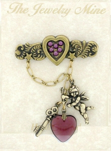 vintage angel fashion brooch