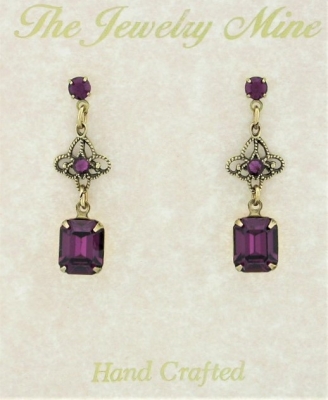 Vintage Victorian Style Austrian Crystal Fashion Earrings