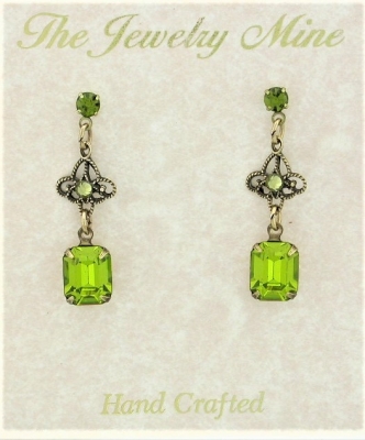 Vintage Victorian Style Austrian Crystal Fashion Earrings