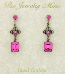Vintage Victorian Style Austrian Crystal Fashion Earrings
