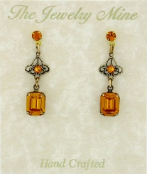 Vintage Victorian Style Austrian Crystal Fashion Earrings