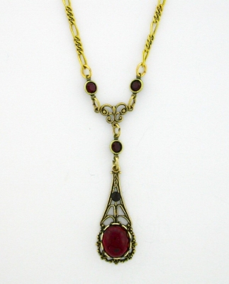 vintage pendant,victorian jewelry,victorian necklace,vintage necklace,antique necklace,austrian crystal necklace