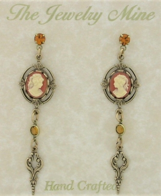 cameo jewelry,cameo fashion jewelry,cameo earrings,vintage cameo earrings