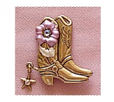southwest cowboy boot fashion pin