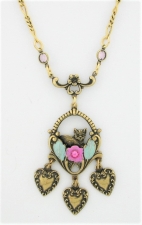 vintage cat necklace