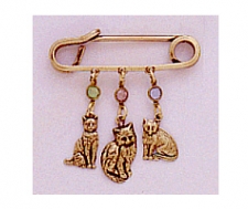 fashion jewelry cat pin,cat charm pin