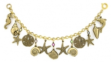 vintage nautical charm bracelet