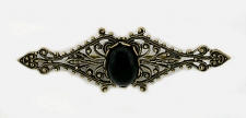 vintage look Victorian style filigree bar pin