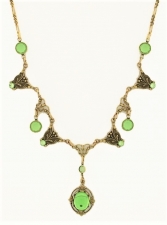 vintage victorian fashion austrian crystal necklace