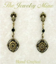 Vintage Look Art Deco Style Fashion Drop Earrings | Intaglio