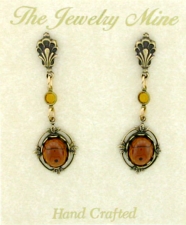 vintage Victorian style crystal fashion earrings