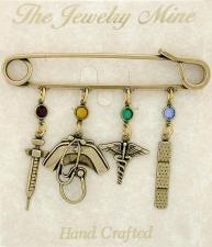 nurse charm pin,nurse jewelry