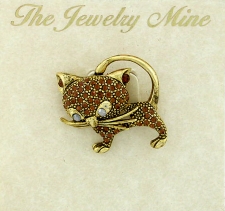 cat jewelry,cat brooch pin