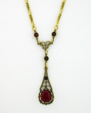 vintage pendant,victorian jewelry,victorian necklace,vintage necklace,antique necklace,austrian crystal necklace