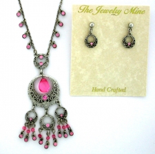 Vintage Reproduction Victorian Style Necklace and Earrings Sets