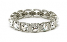 Tiffany inspired Legacy style Austrian crystal costume bracelet