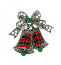 vintage costume jewelry christmas pins